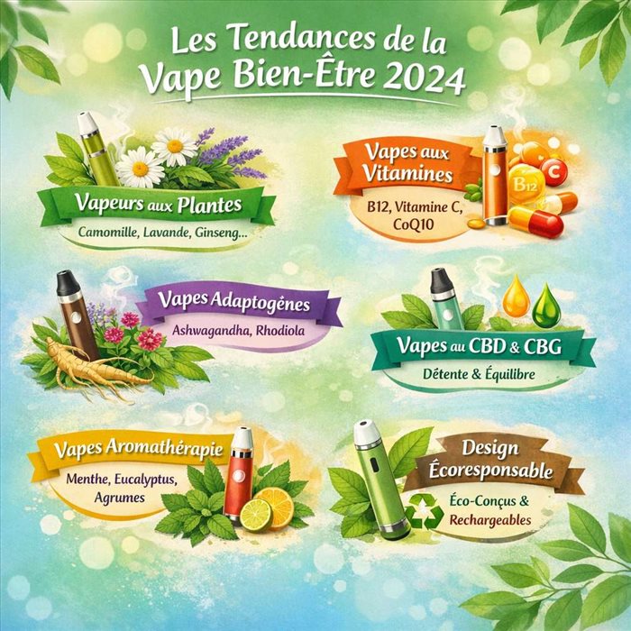 Quelles sont les nouvelles tendances de la vape bien-être cette année ?