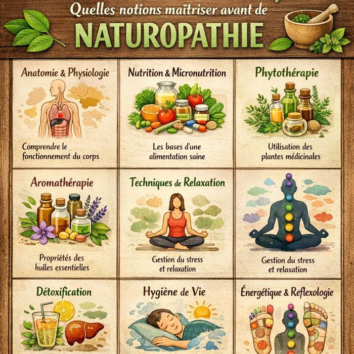 Quelles notions maîtriser avant de débuter en naturopathie ?