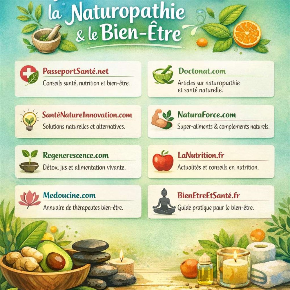 Top des sites nutrition, naturopathie et bien-être