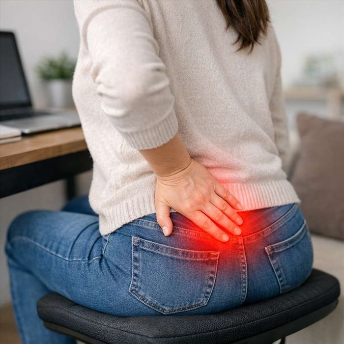 Pourquoi j’ai mal au coccyx en position assise ? Causes et solutions