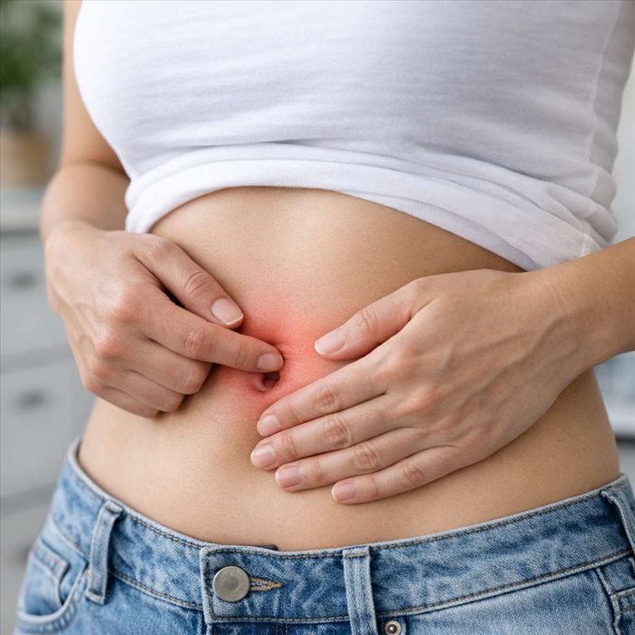 Douleur au nombril quand on appuie : causes et signes d’alerte