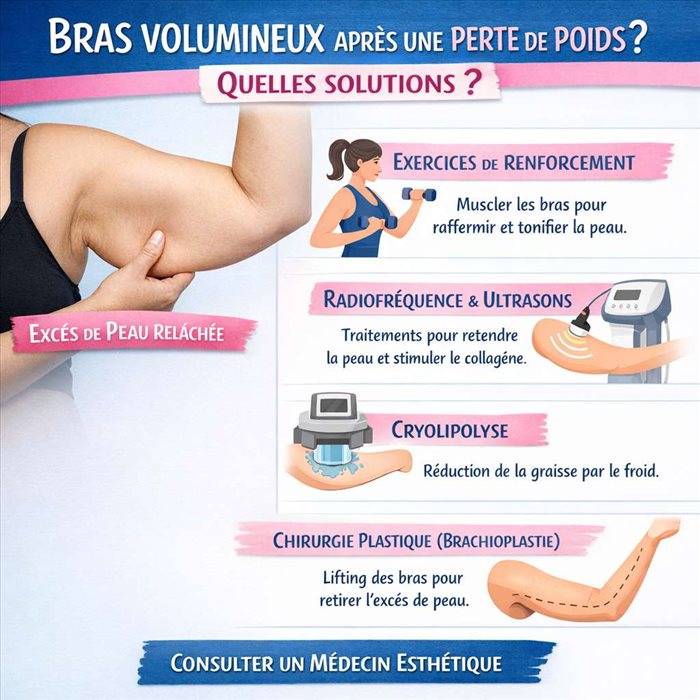Bras volumineux après une perte de poids : quelles solutions ?
